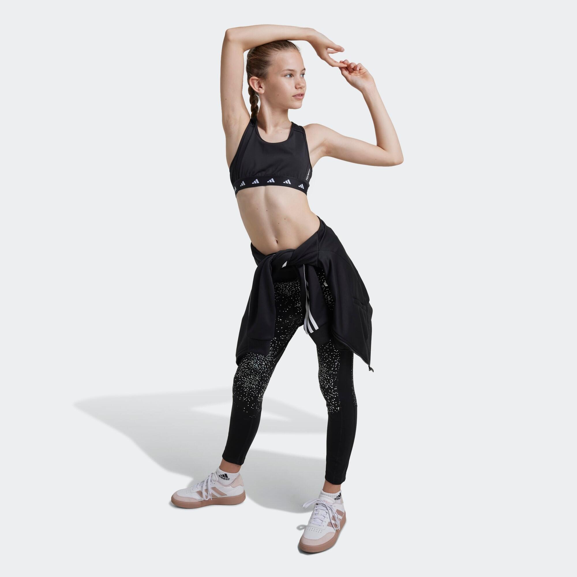 Brassière Techfit Power React Enfants, noire 5/7