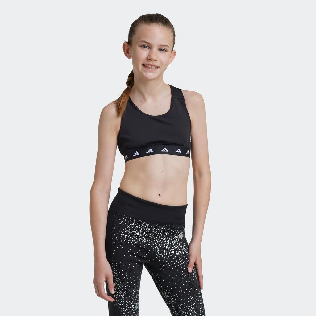Otroški športni nedček Sportsbra Techfit Power React - črn