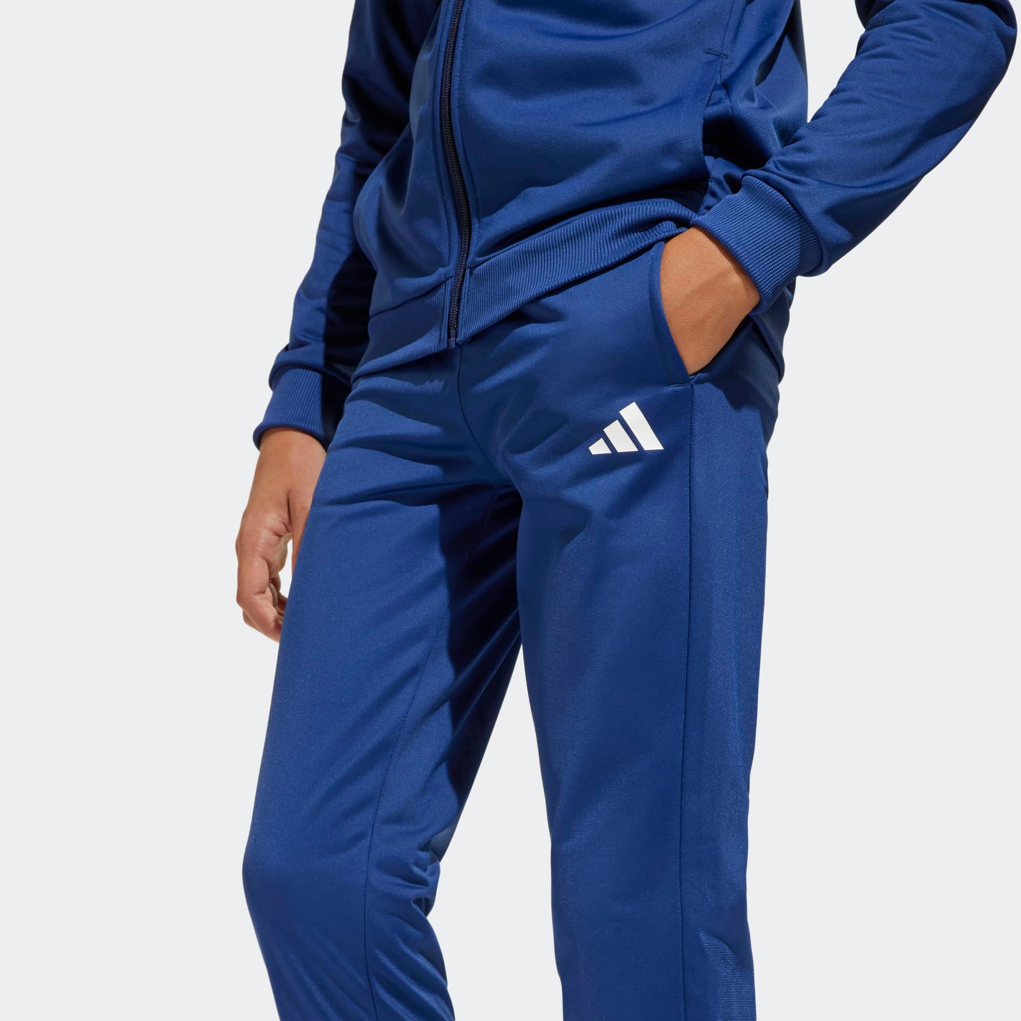Tuta ADIDAS bambino ginnastica traspirante blu 5/7