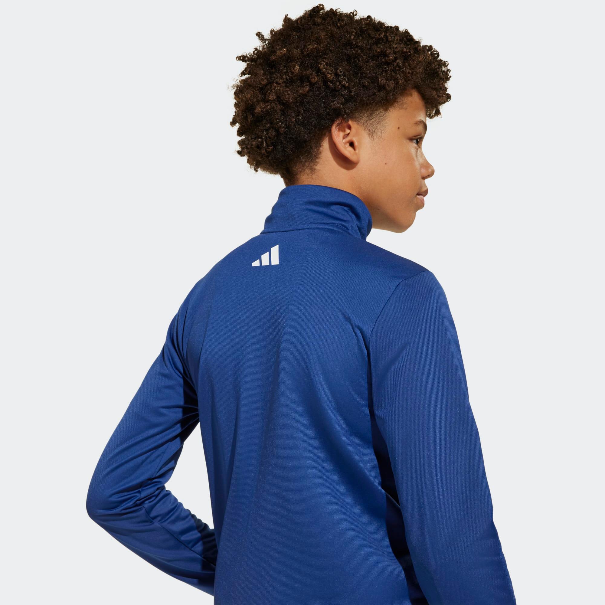 Tuta ADIDAS bambino ginnastica traspirante blu 3/7