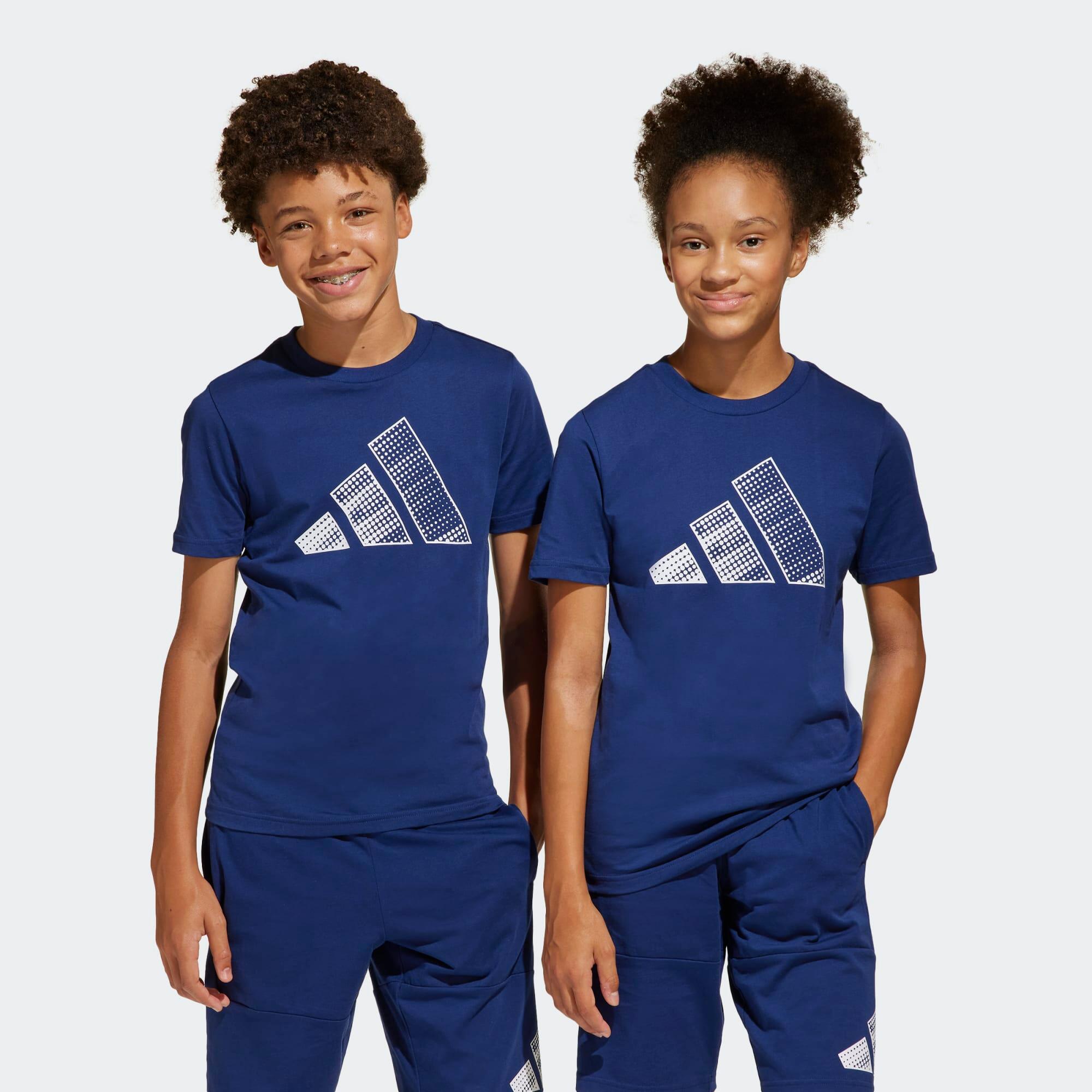 T-shirt pour enfant en coton, bleu 6/7