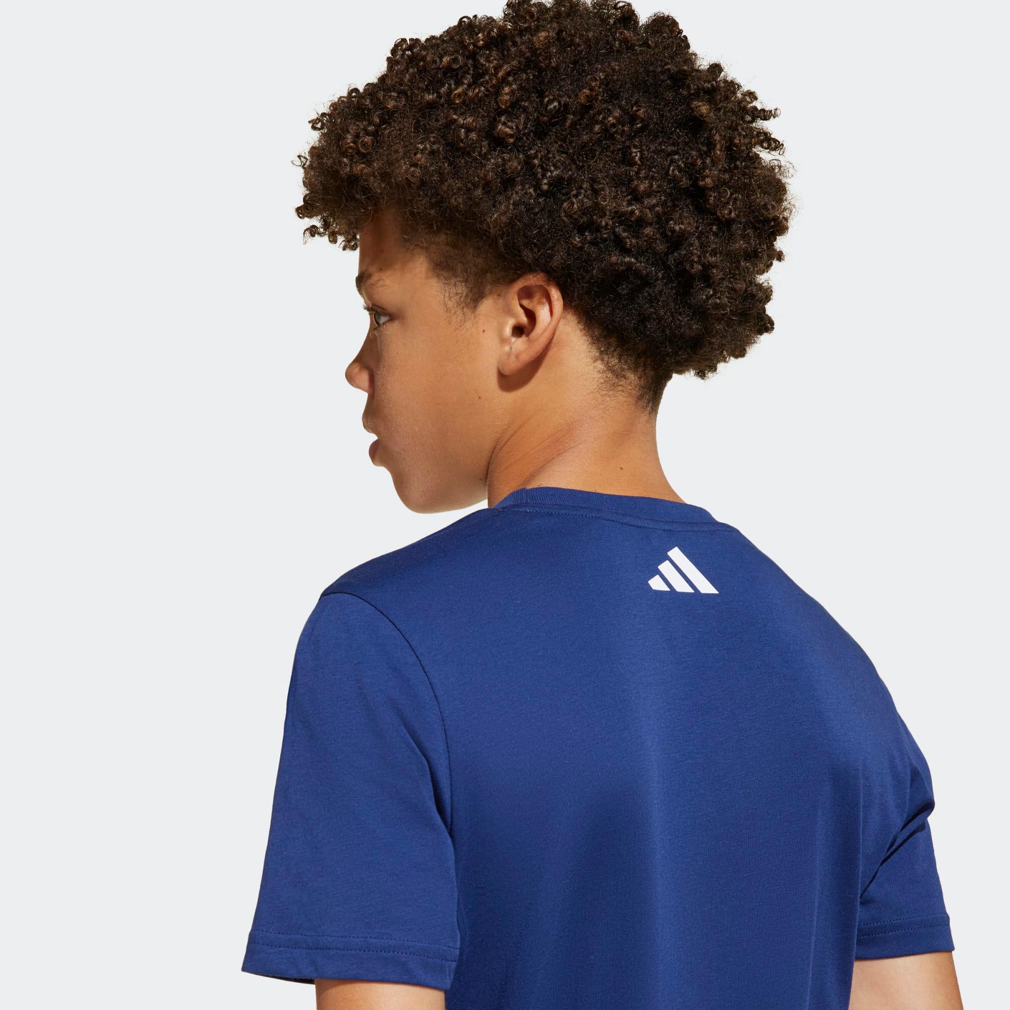 T-shirt pour enfant en coton, bleu 5/7