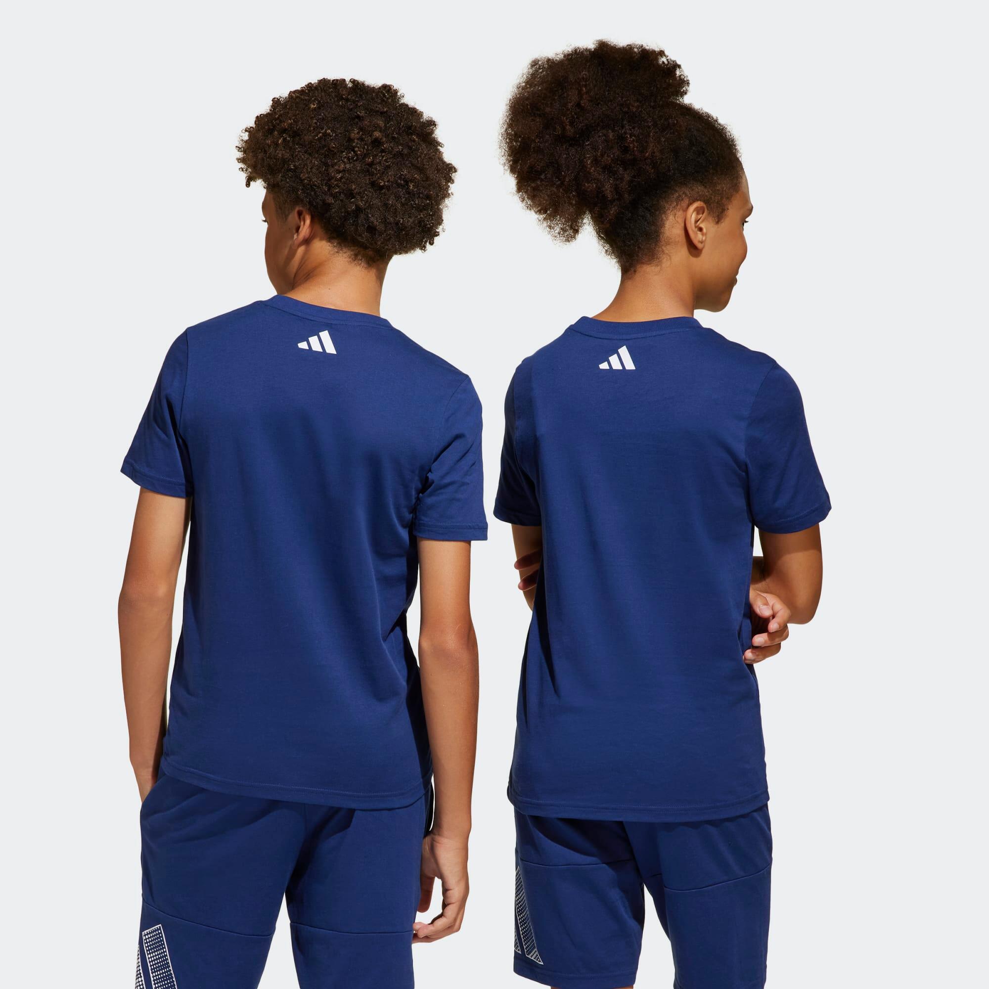 T-shirt pour enfant en coton, bleu 7/7