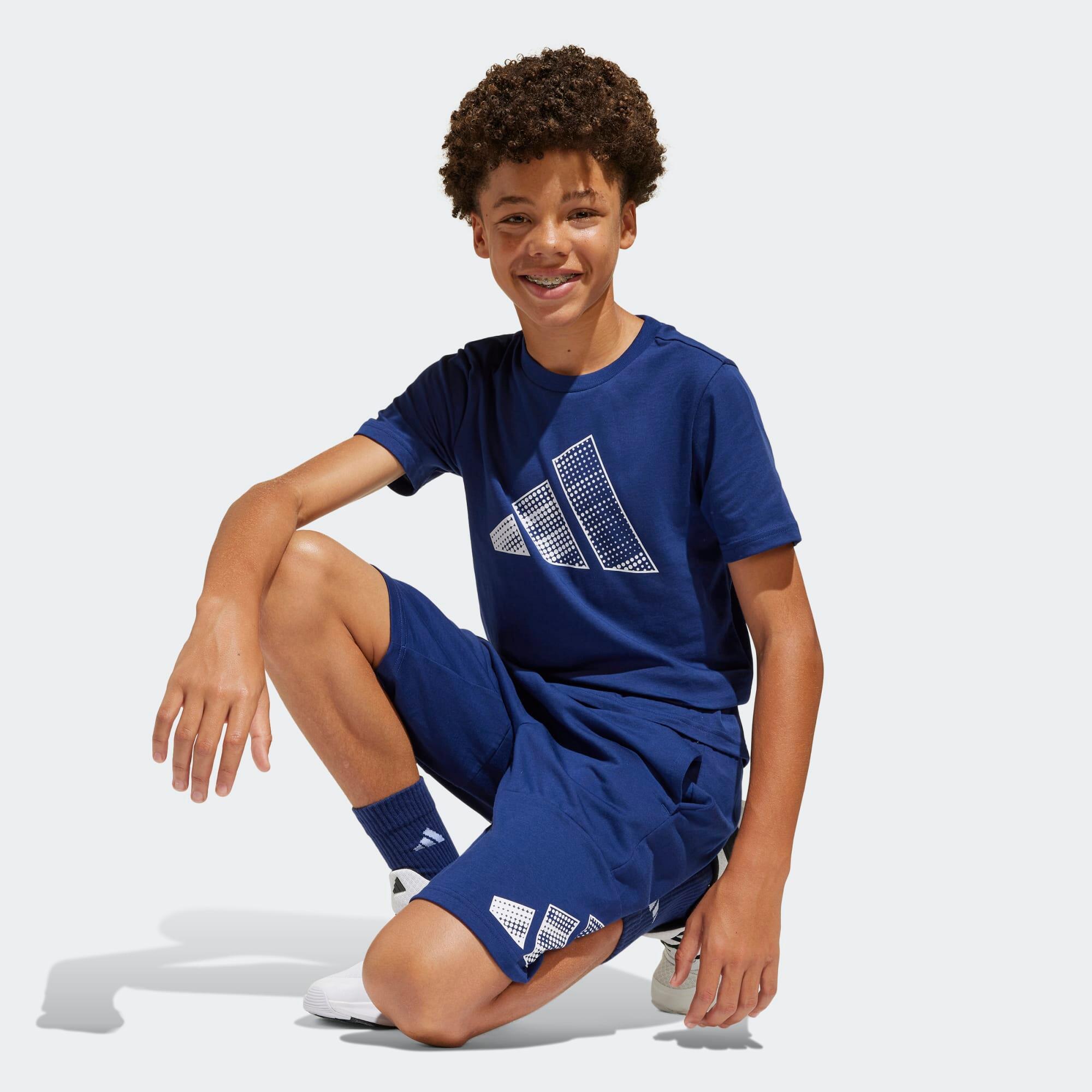 T-shirt pour enfant en coton, bleu 2/7