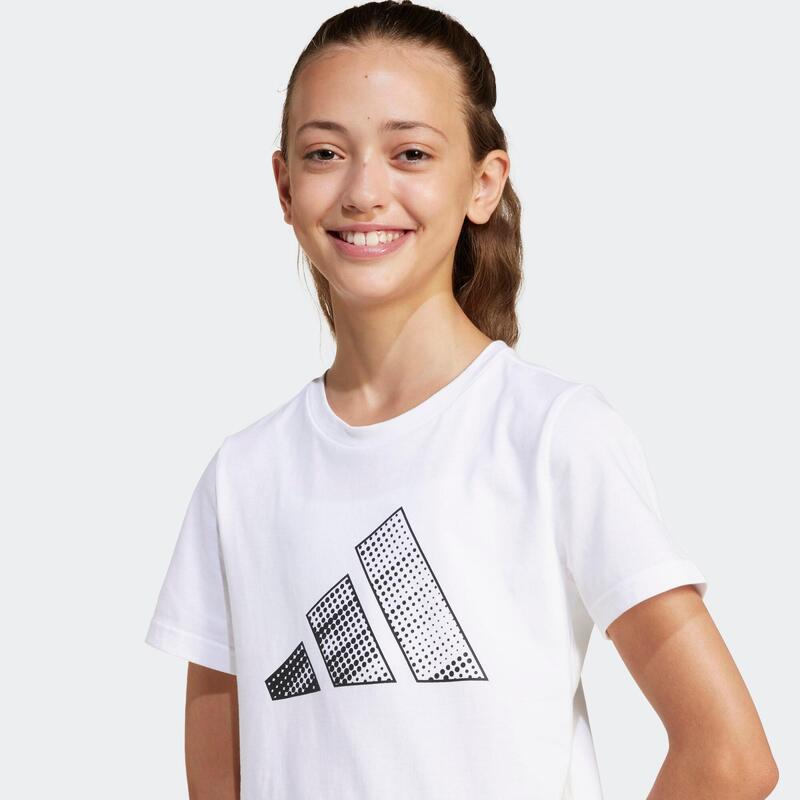 T-shirt en coton fille, blanc