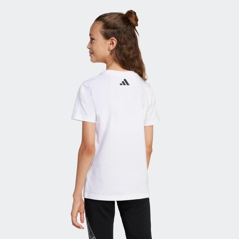 T-shirt en coton fille, blanc