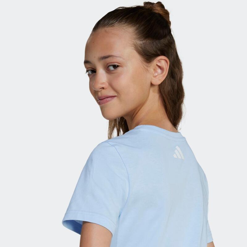 T-shirt en coton fille, bleu