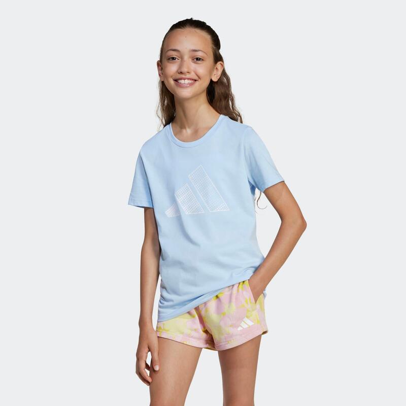 T-shirt en coton fille, bleu