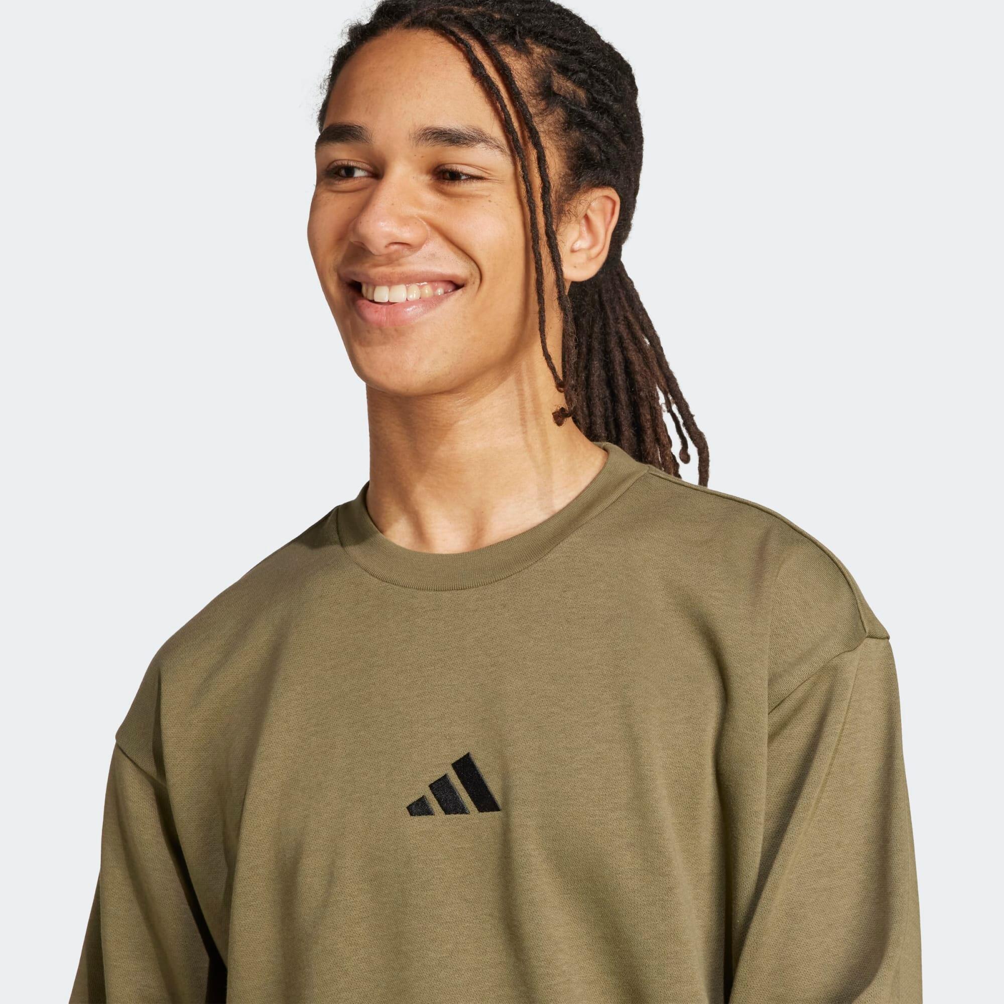 Sweatshirt aus Baumwolle Herren, khaki 4/5