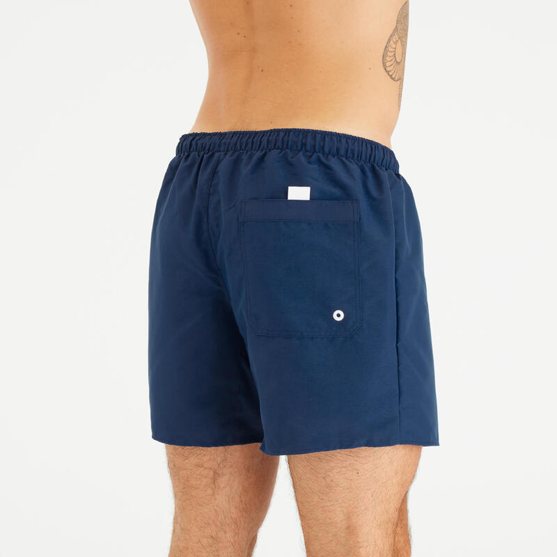 Short de bain surf 100 Court 15" Homme - Hendaia MW Bleu marine