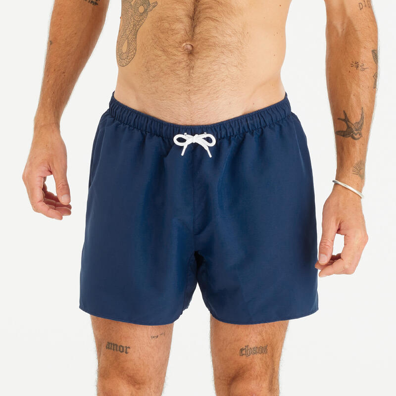 Short de bain surf 100 Court 15" Homme - Hendaia MW Bleu marine