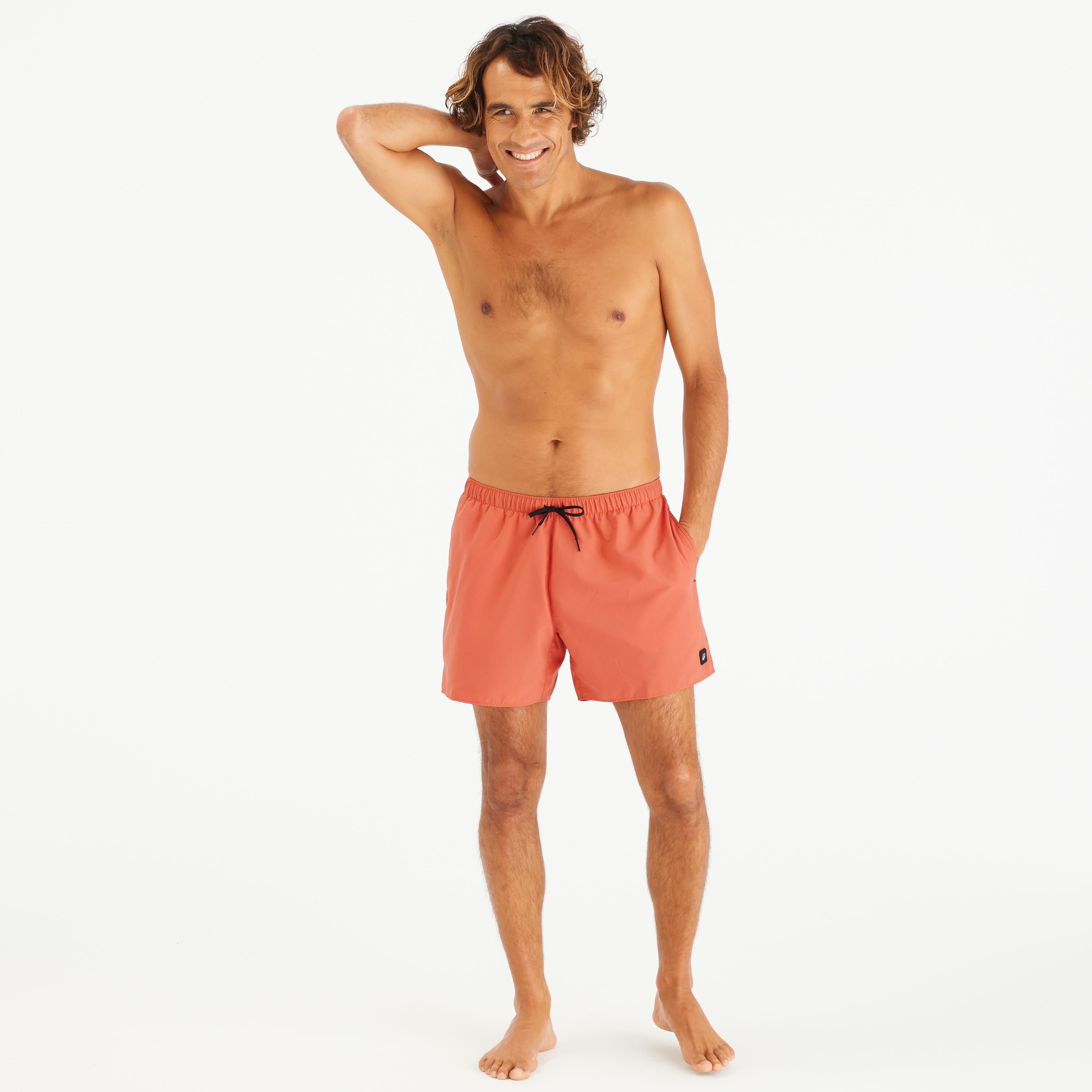 Boardshort 100 15'' voor heren rood 2/5