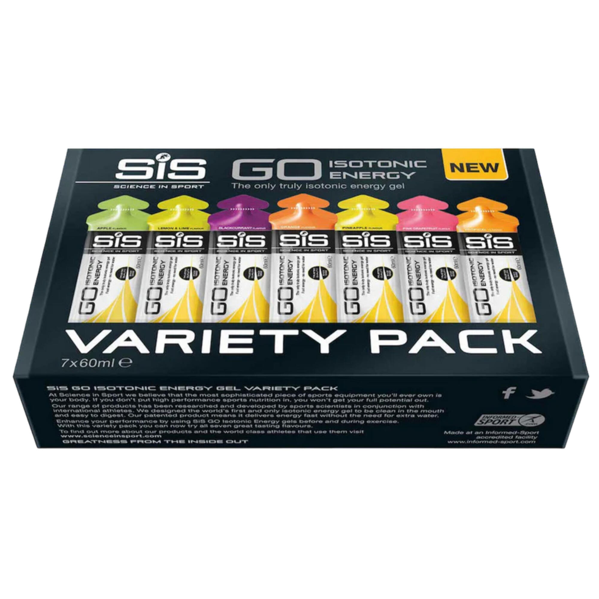 SiS GO Isotonic Gel Variety Pack - 7 Pack