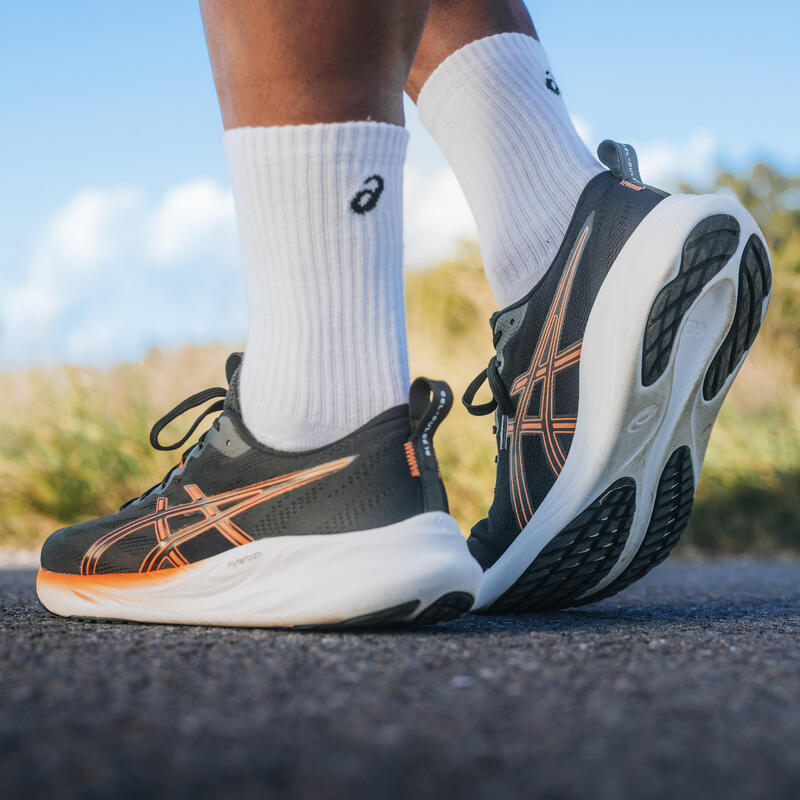 ÎNCĂLȚĂMINTE ALERGARE ASICS GEL-PULSE 16 NEGRU/PORTOCALIU BĂRBAȚI