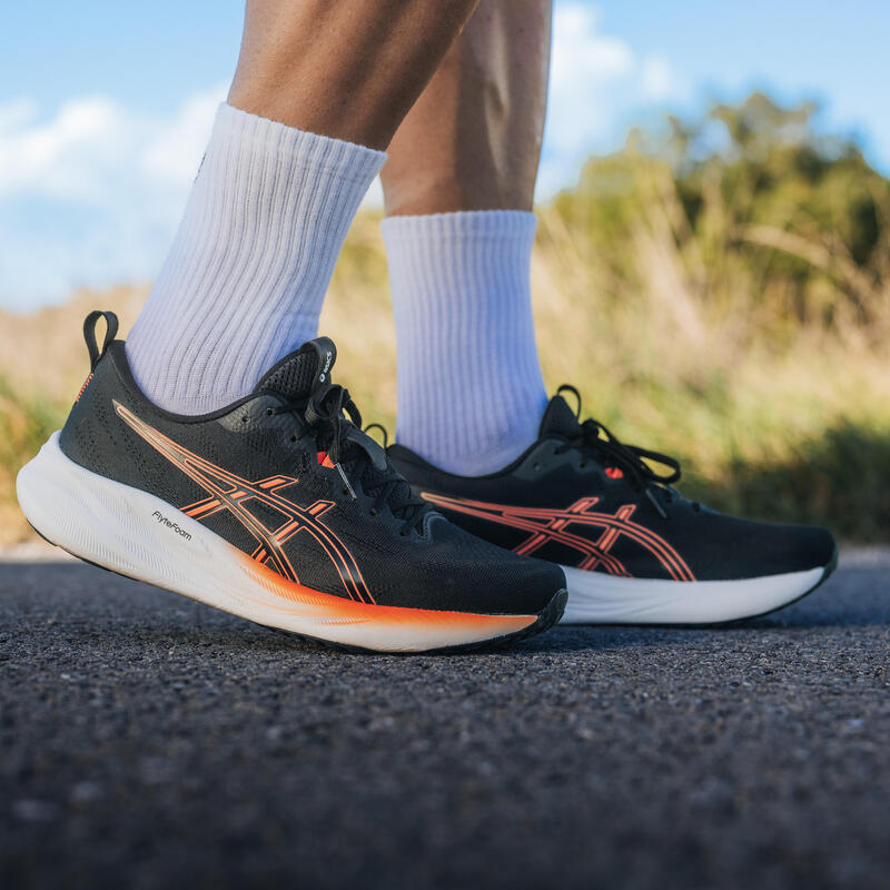 ÎNCĂLȚĂMINTE ALERGARE ASICS GEL-PULSE 16 NEGRU/PORTOCALIU BĂRBAȚI