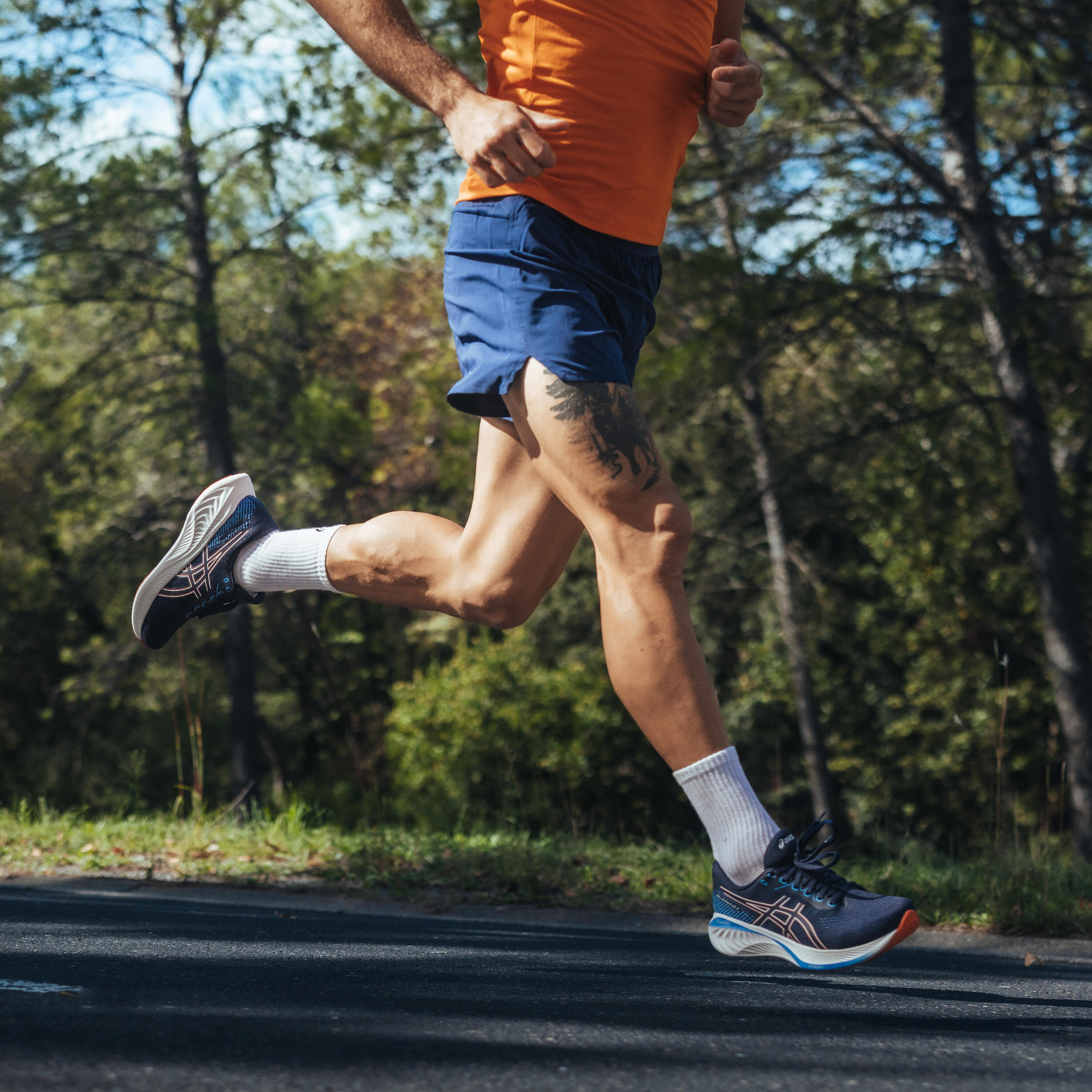 Scarpe running uomo Asics GEL STRATUS KNIT blu-turchese-bianco