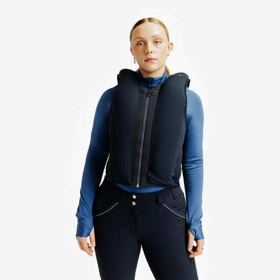 Reitschutzweste Airbag elektronisch Erwachsene schwarz