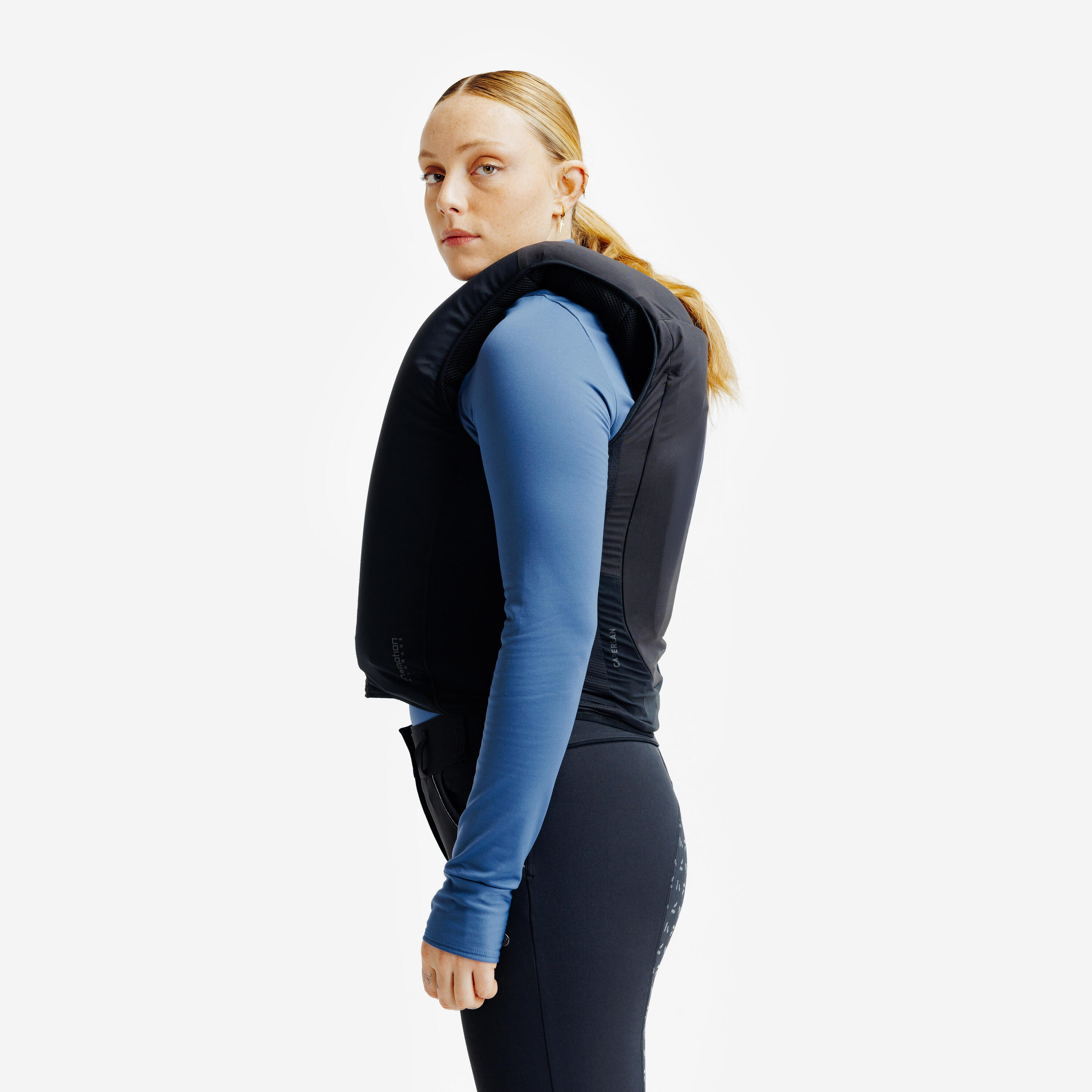Gilet equitazione adulto AIRBAG elettronico nero 19/24