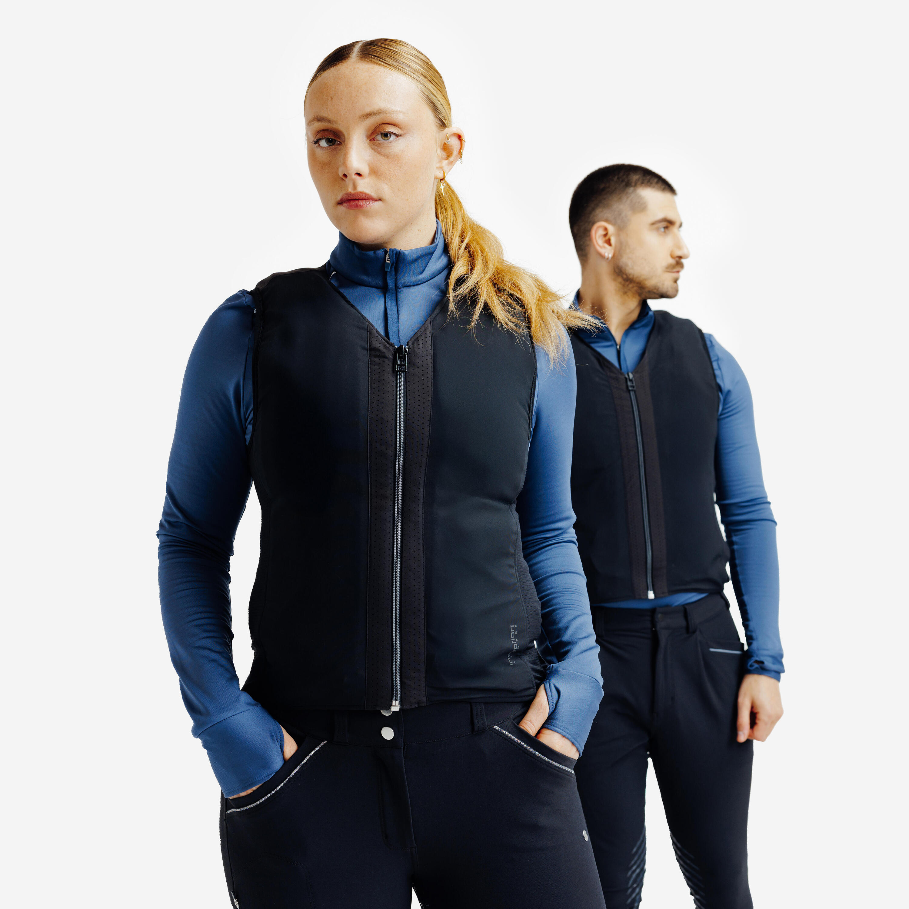 Gilet equitazione adulto AIRBAG elettronico nero 12/24