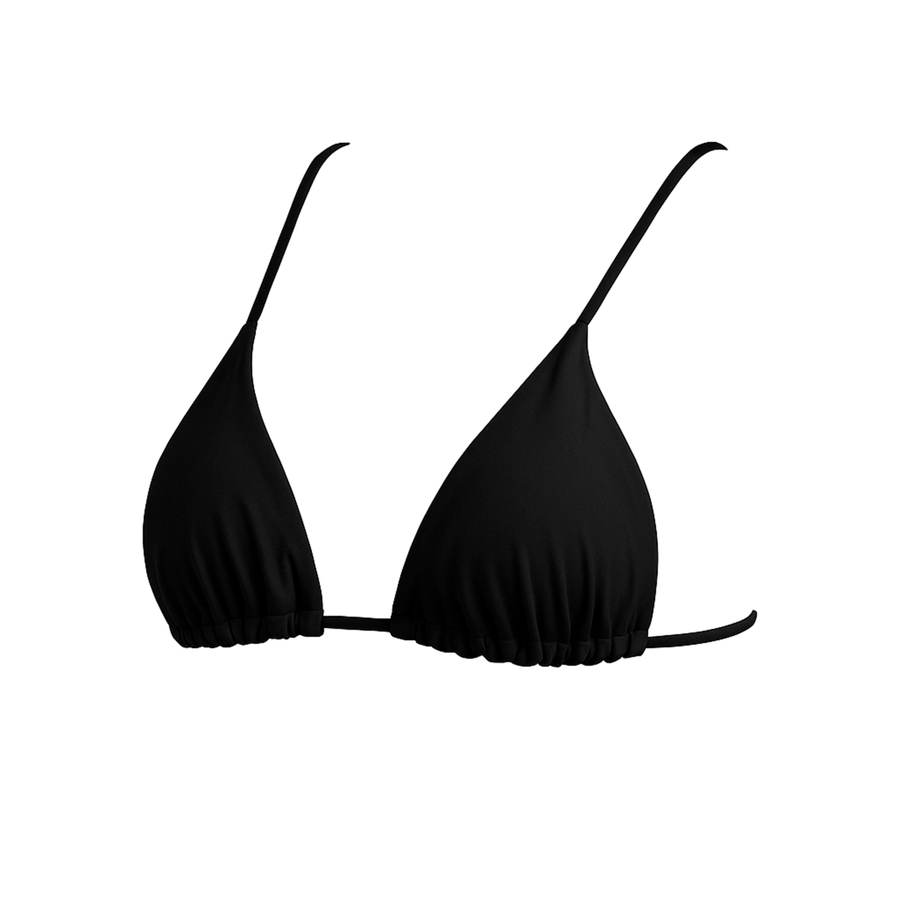 Top Bikini Mujer Triángulo Negro 2/6
