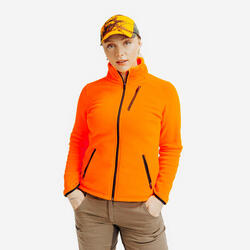 Polaire chasse femme 300 orange fluo