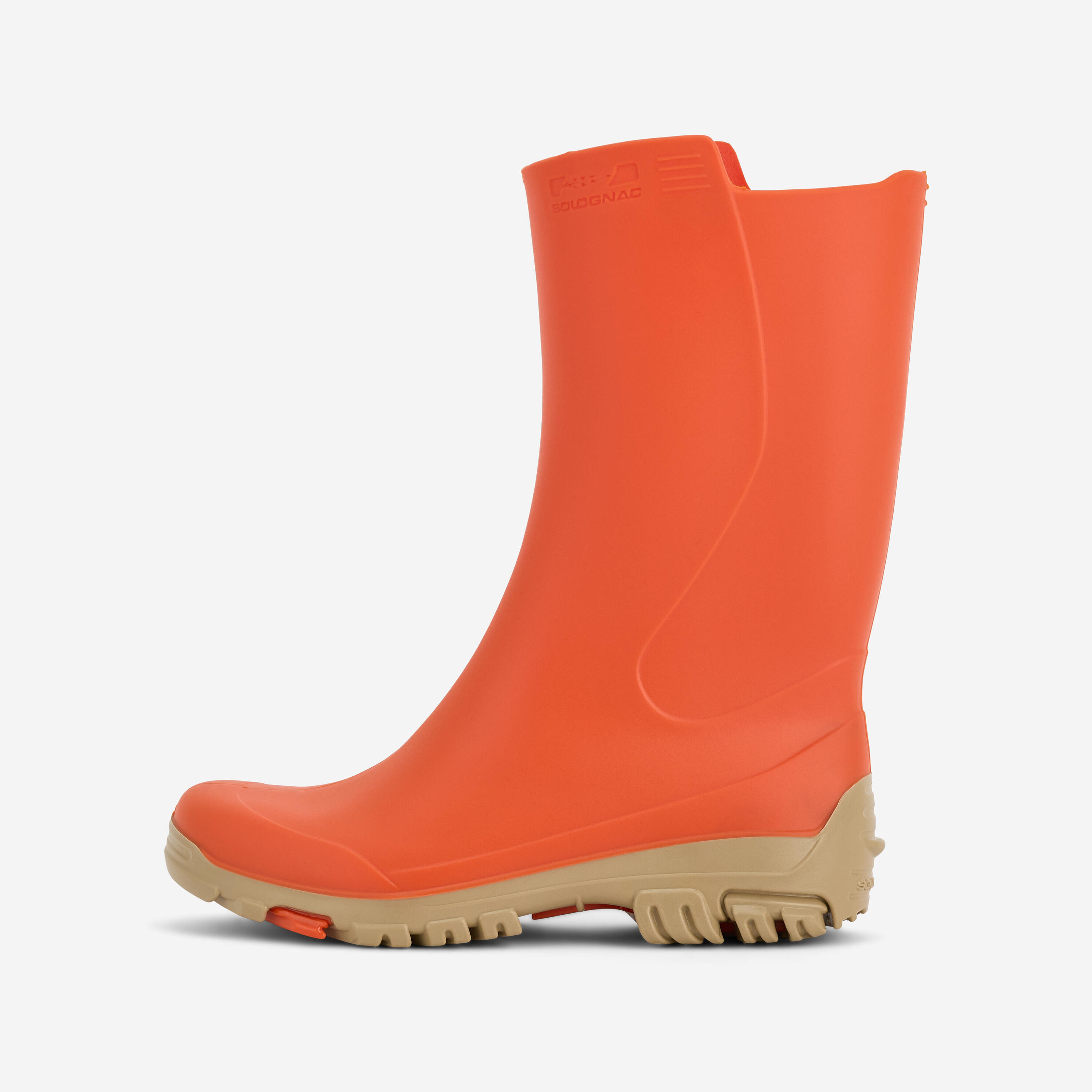 SOLOGNAC Gummistiefel 100 Kinder orange