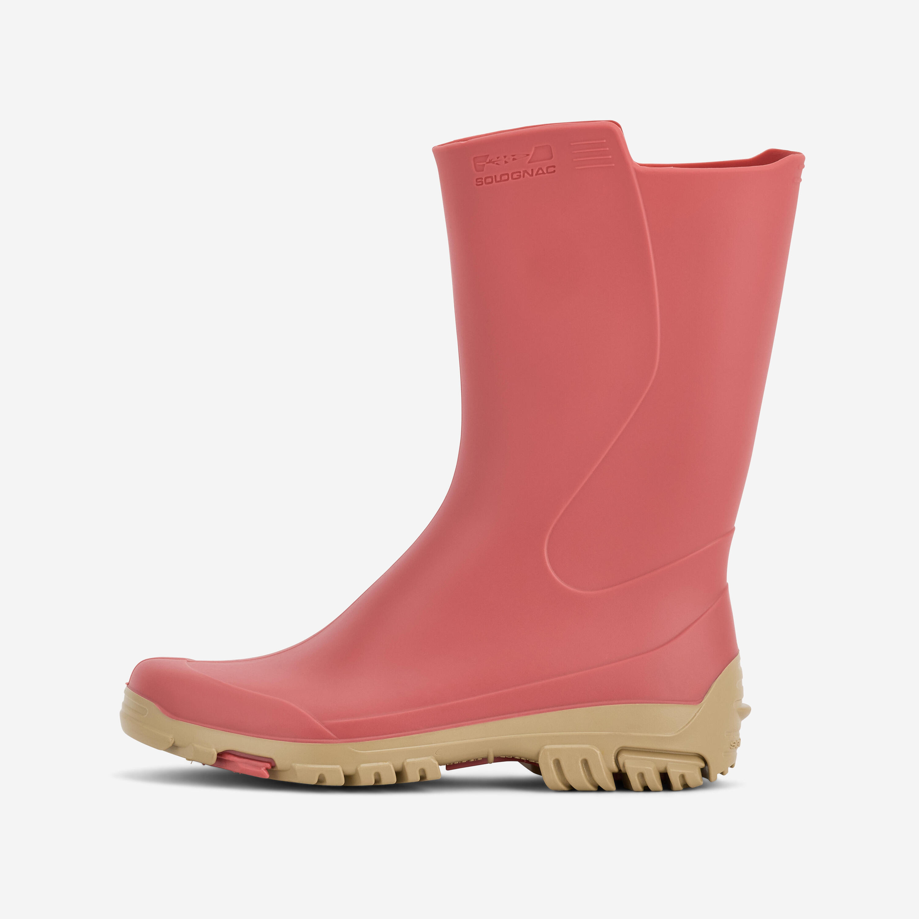 SOLOGNAC Gummistiefel 100 Damen rosa 