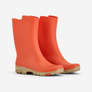 Botas de agua Niños Katiuskas Solognac 100 Ligeras Pvc Naranja