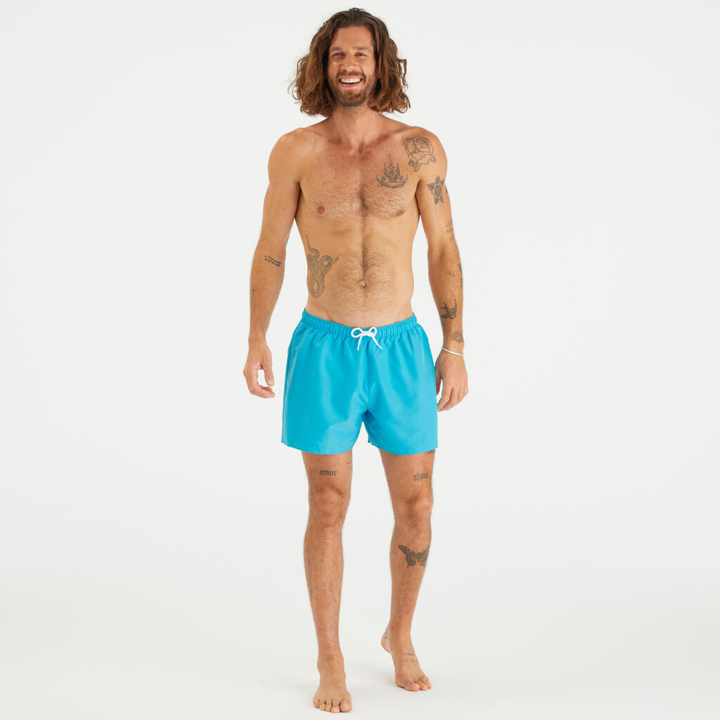 Šorts za plivanje Surf 100 dužine 38 cm Hendaia MW - crni