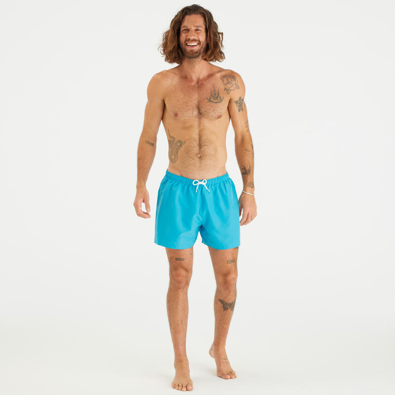 Short de bain surf 100 Court 15" Homme - Hendaia MW Turquoise
