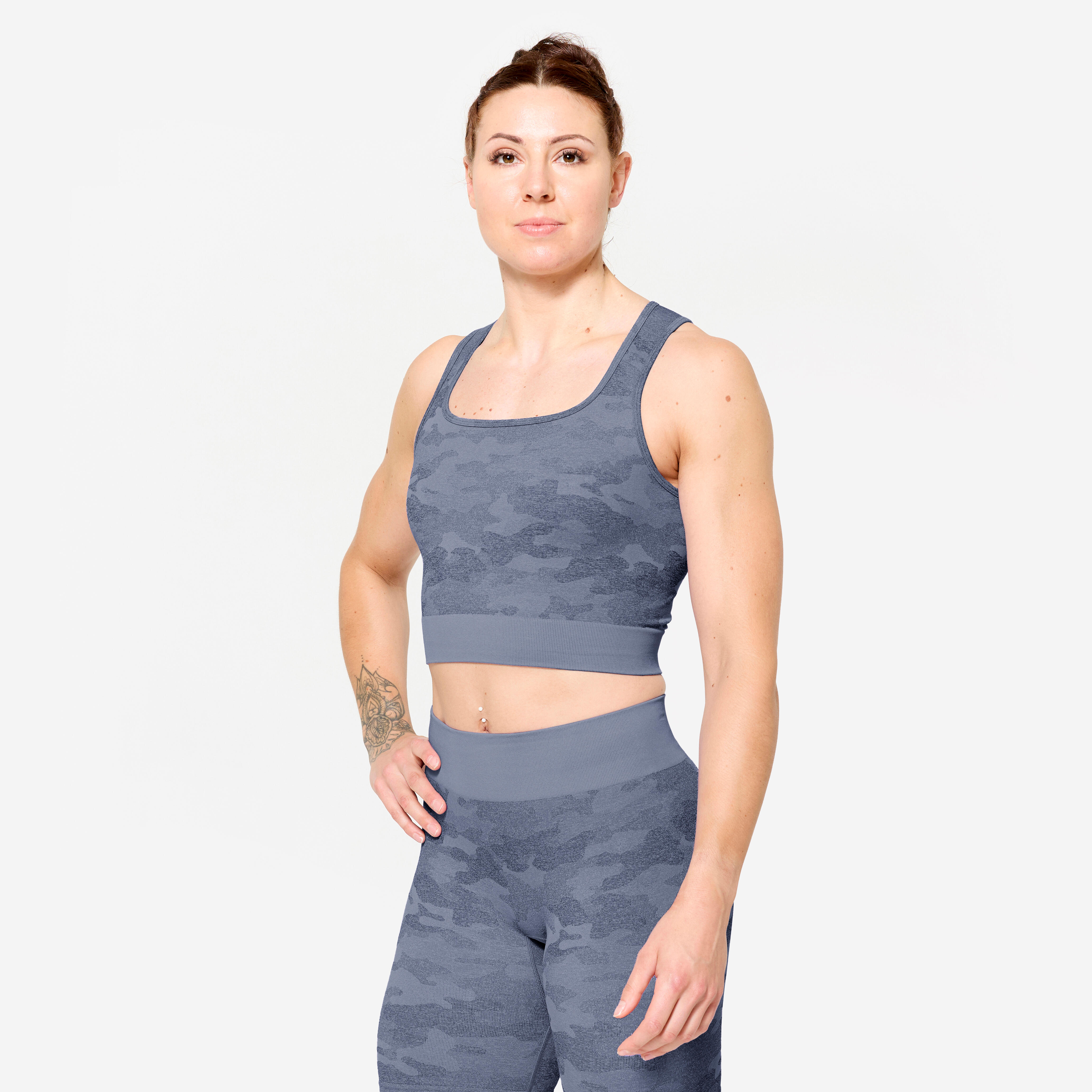 Haut court camo femme, FTA 900 - DOMYOS