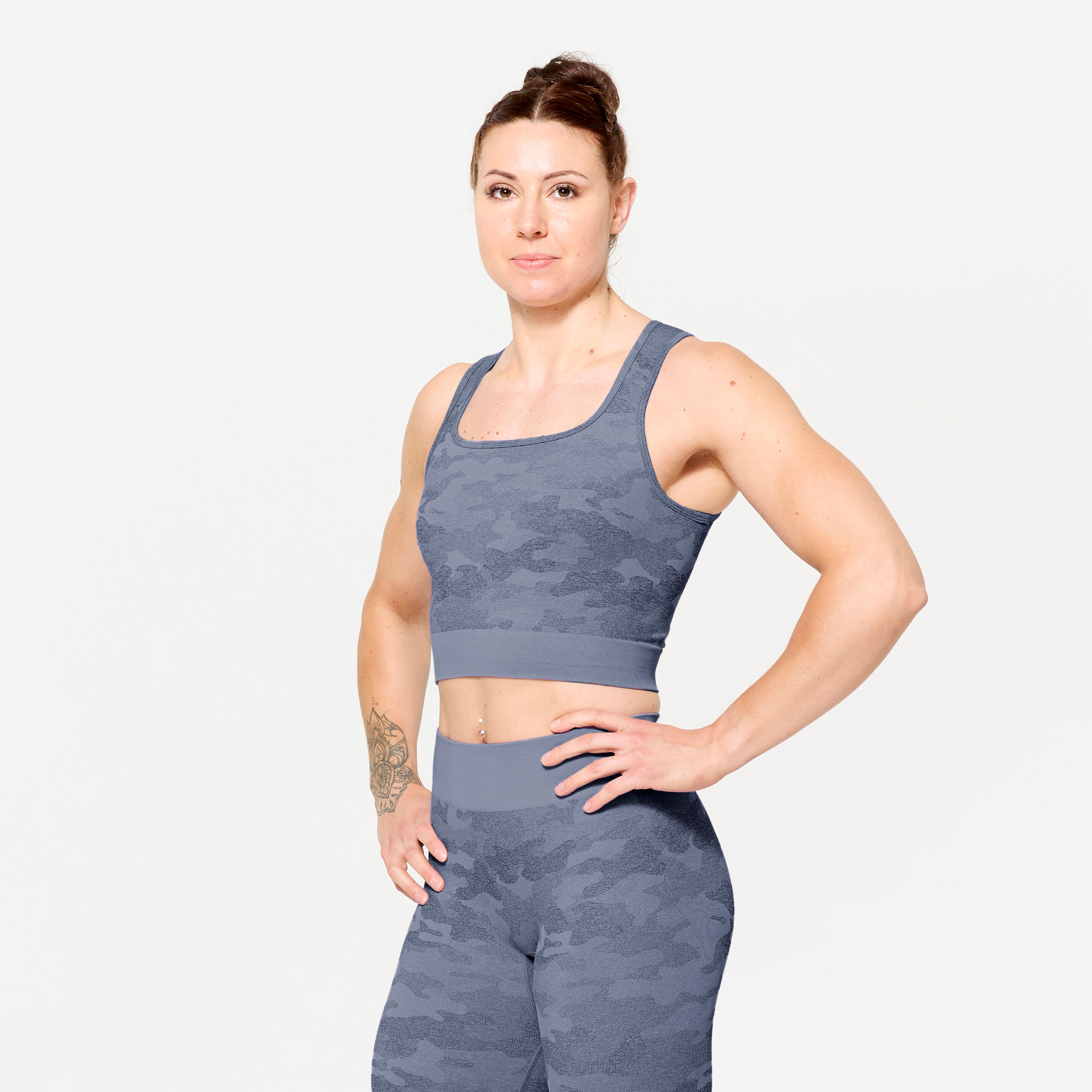 Haut court camo femme, FTA 900 - DOMYOS