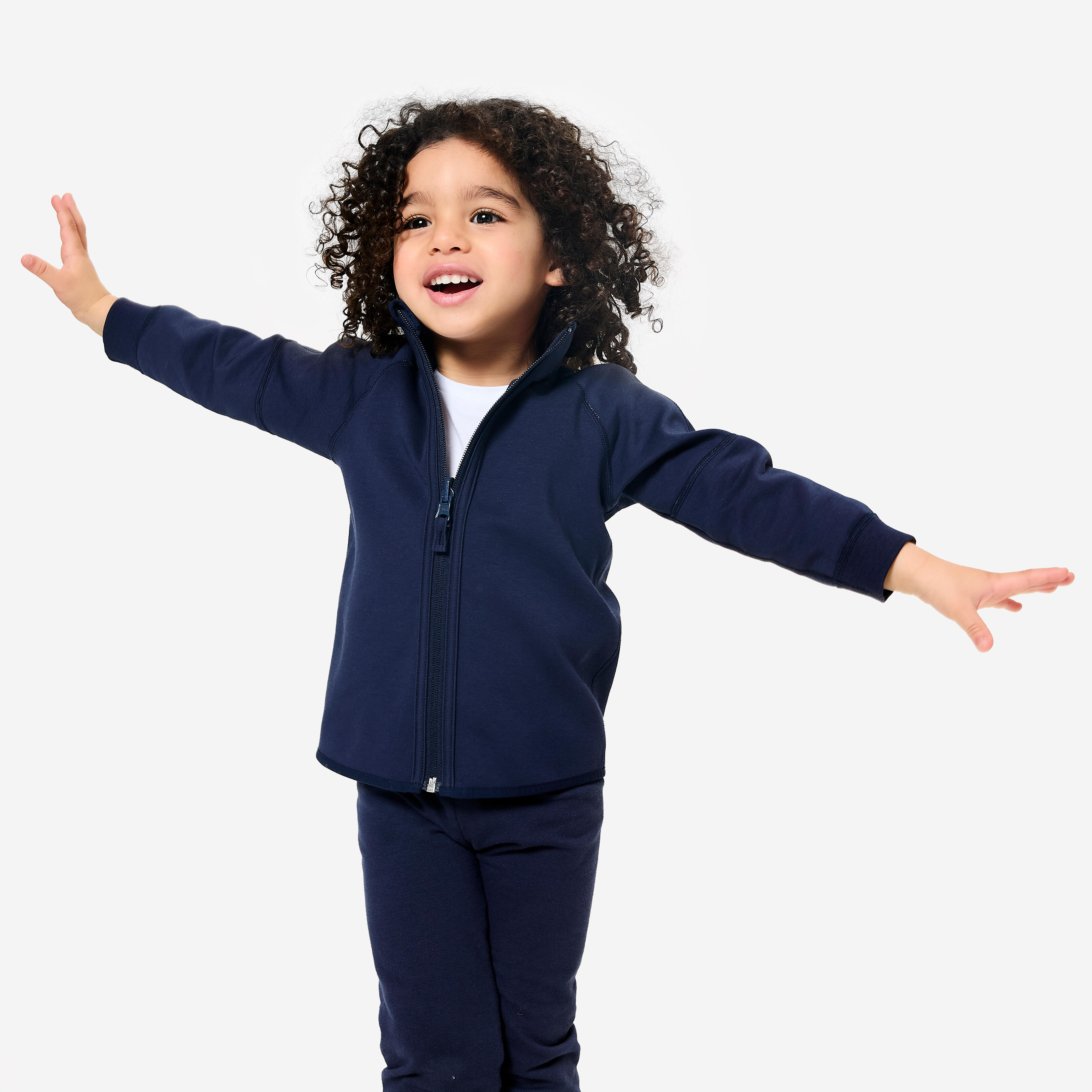 Kids' Unisex Reversible Zip-Up Jacket - Navy Blue