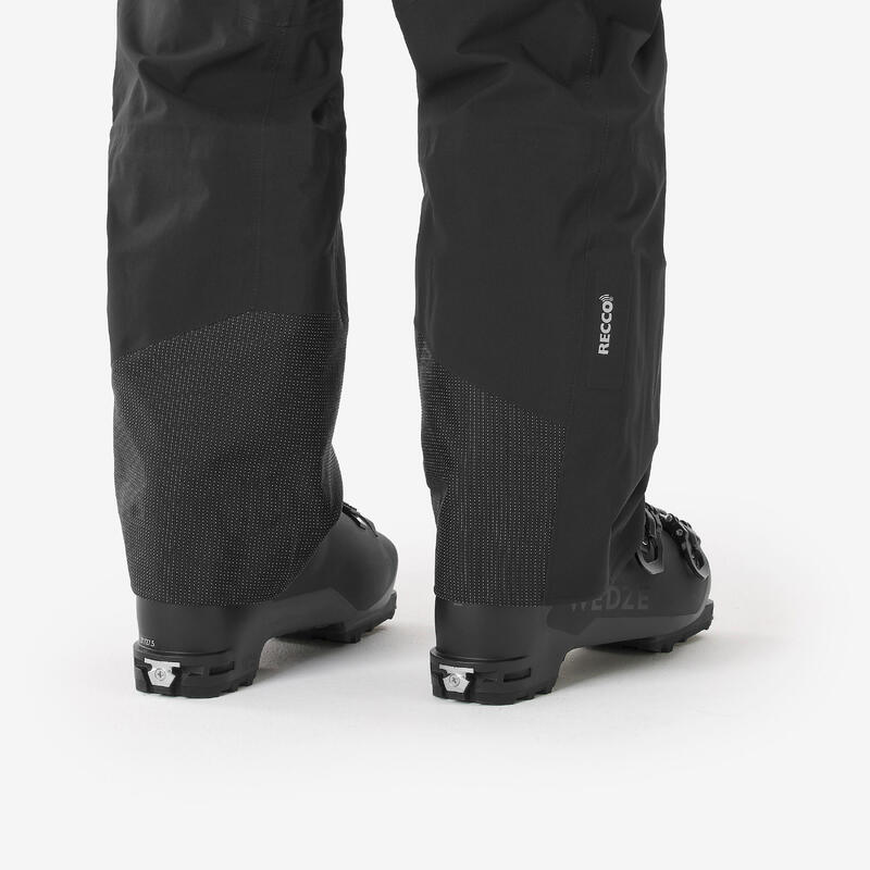 Pantalon schi freeride impermeabil FR900 negru damă 