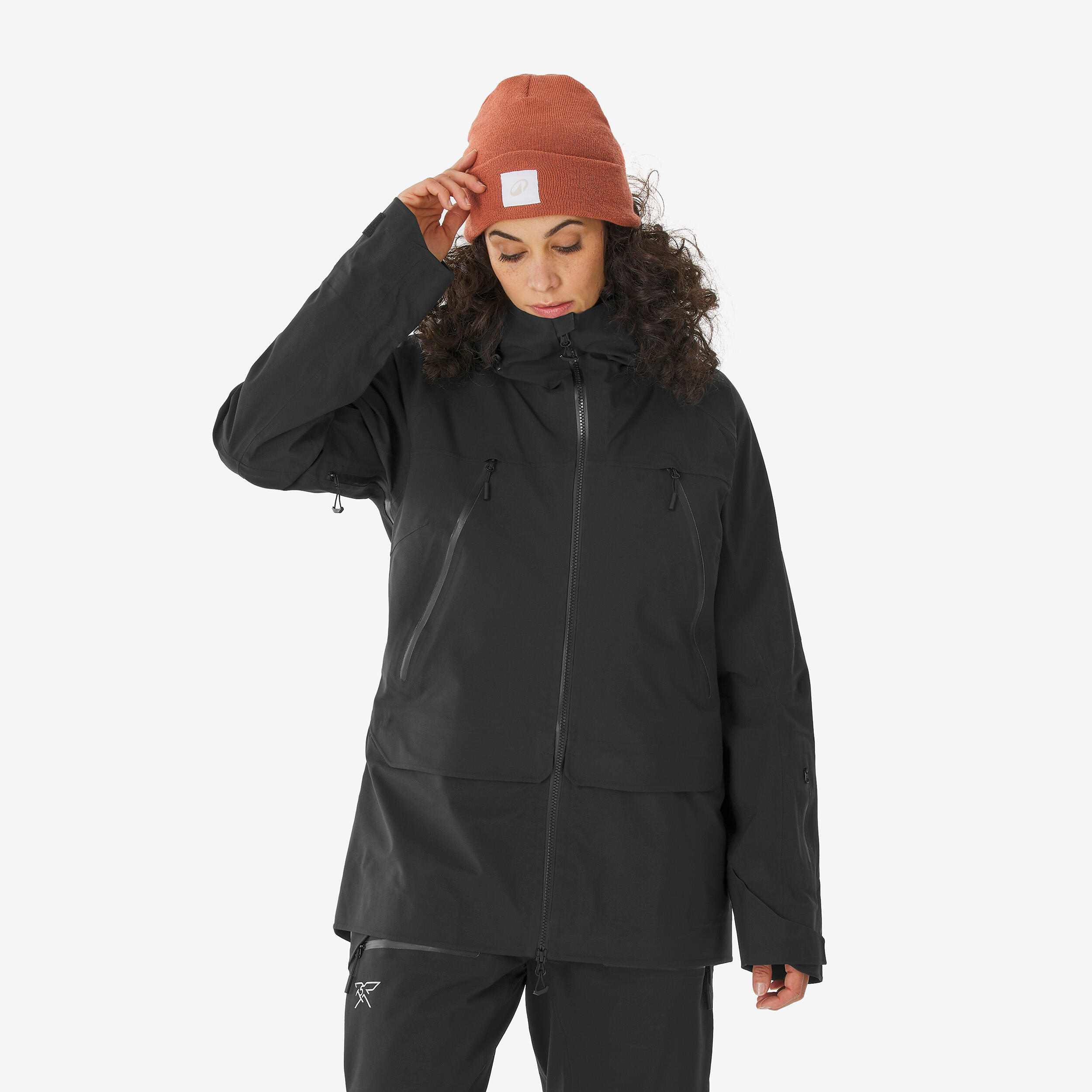 SIMOND Women's Waterproof Freeride Ski Jacket FR900 - Black