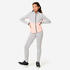 Kids' Synthetic Breathable Tracksuit S500 - Grey and Pink