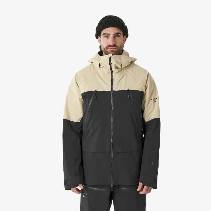 FR900 men's breathable freeride ski jacket - beige - Decathlon