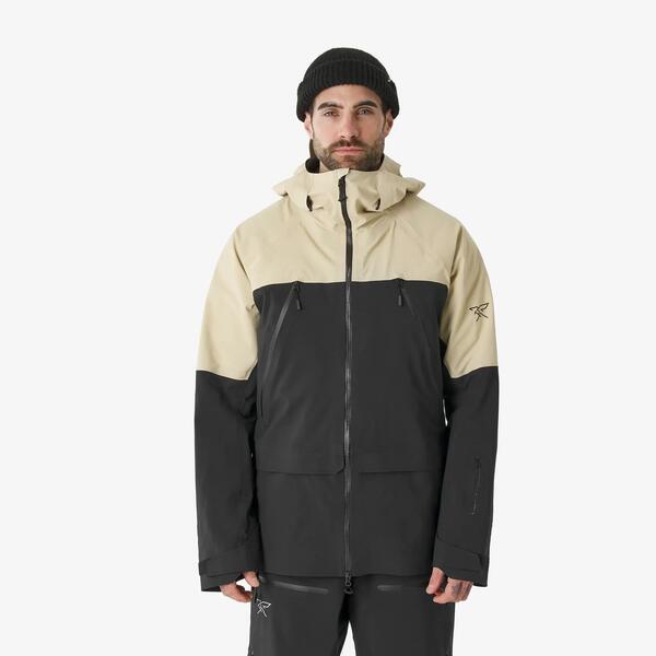 SIMOND Chaqueta de esquí freeride impermeable hombre, FR900 beige