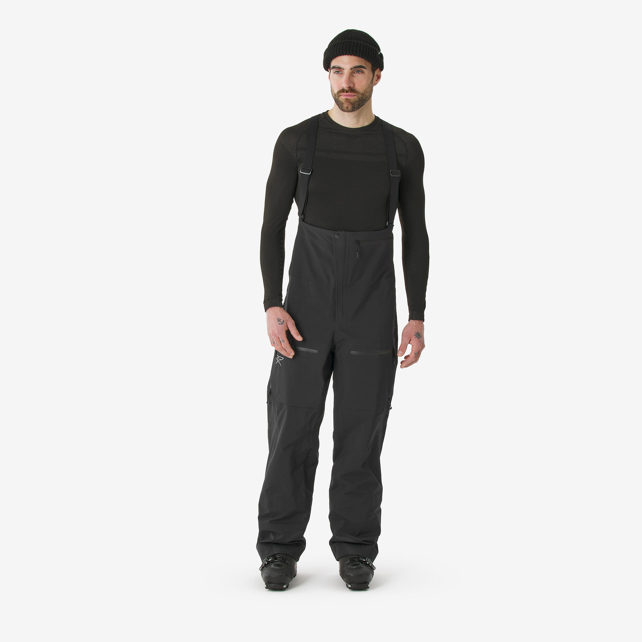 SIMOND Pánske lyžiarske nohavice na freeride FR900 čierne L