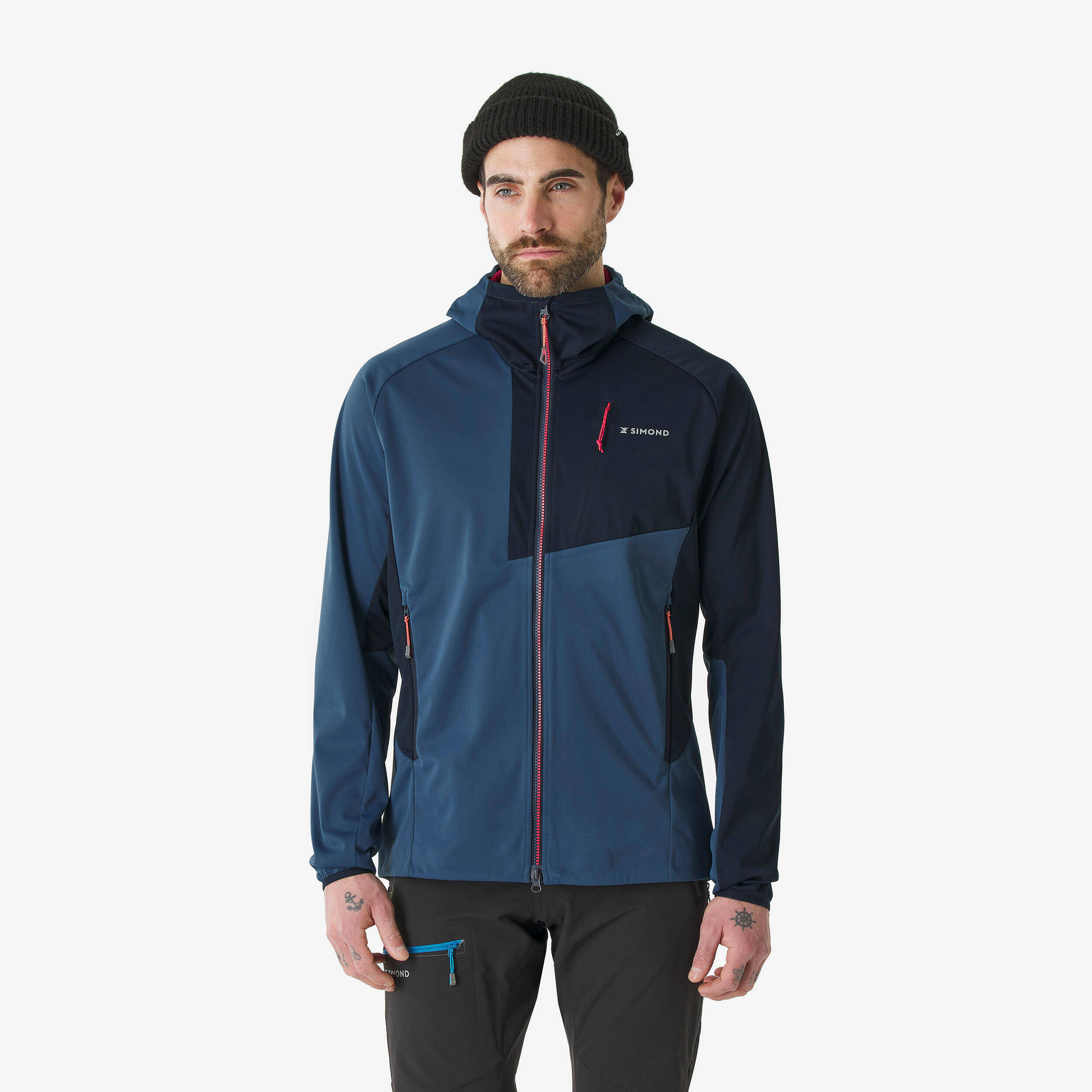 Men’s Softshell mountaineering jacket - Light Mountaineering - Blue -  1
