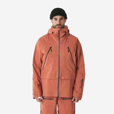 Skijacke Herren wasserdicht - Freeride FR900 orange