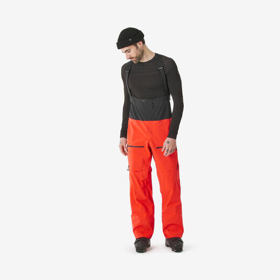 Pantaloni sci freeride uomo FR900 arancioni