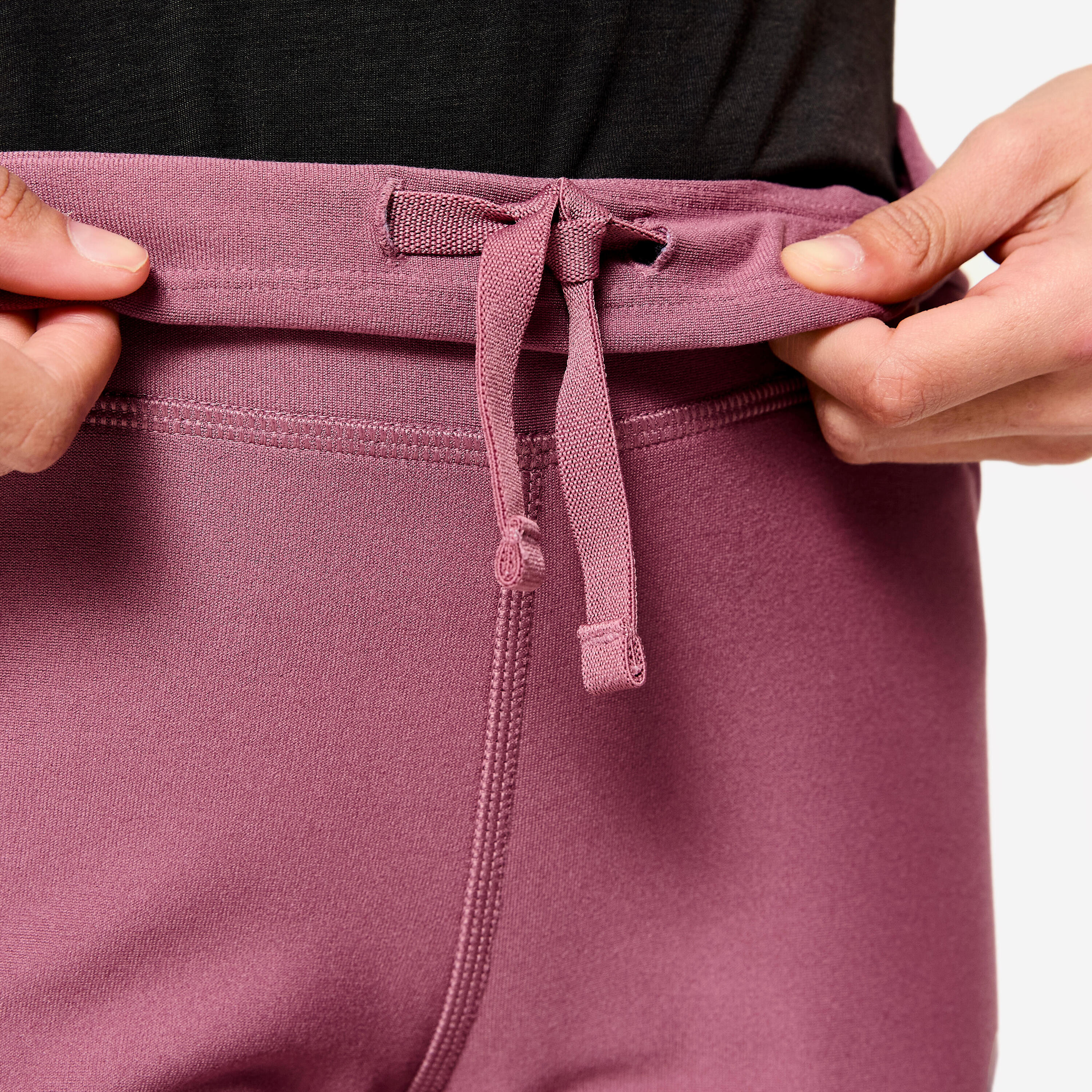 Legging de fitness évasé taille haute fille, violet 3/6