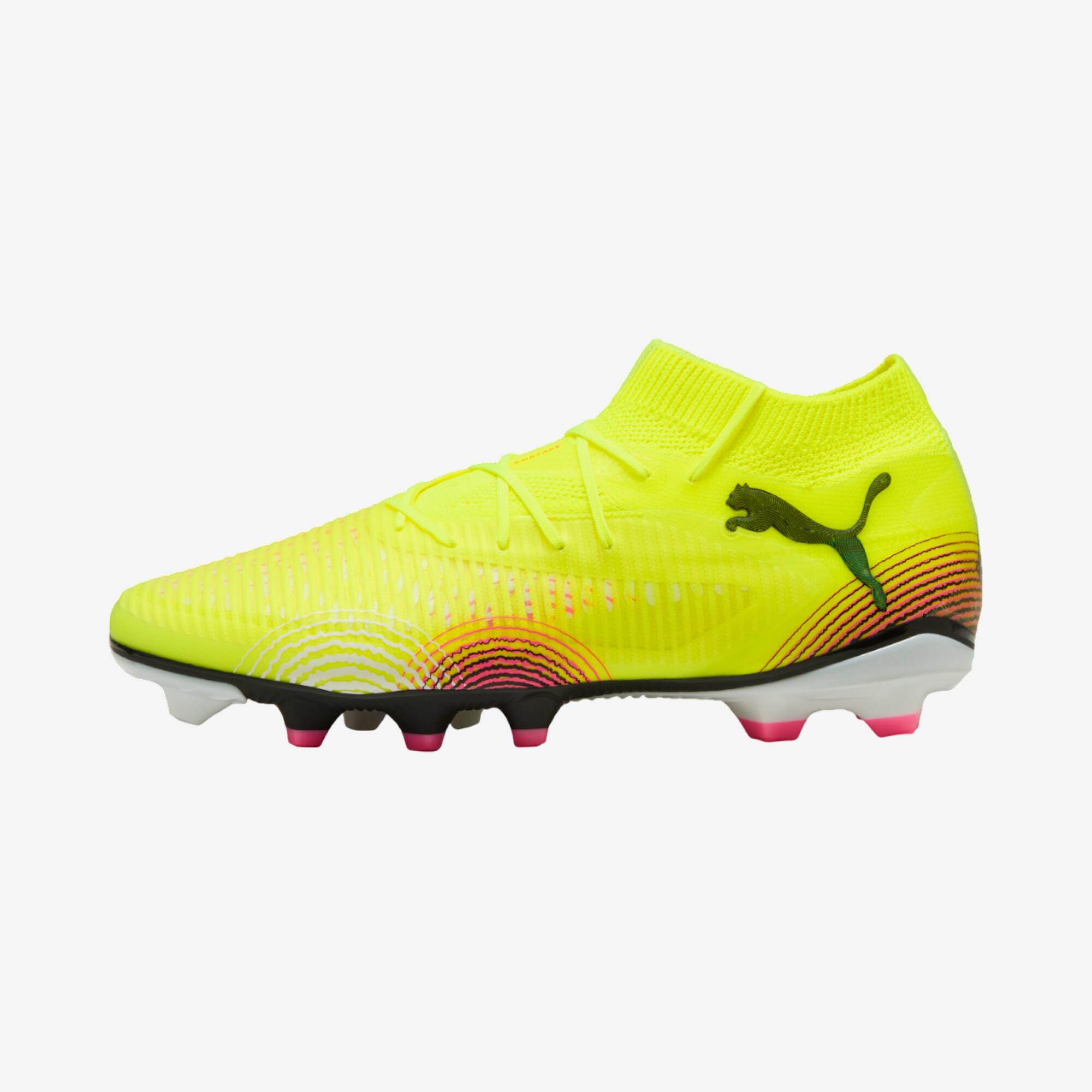 Future 8 Pro FG/AG Adult Football Boots - Yellow - Decathlon