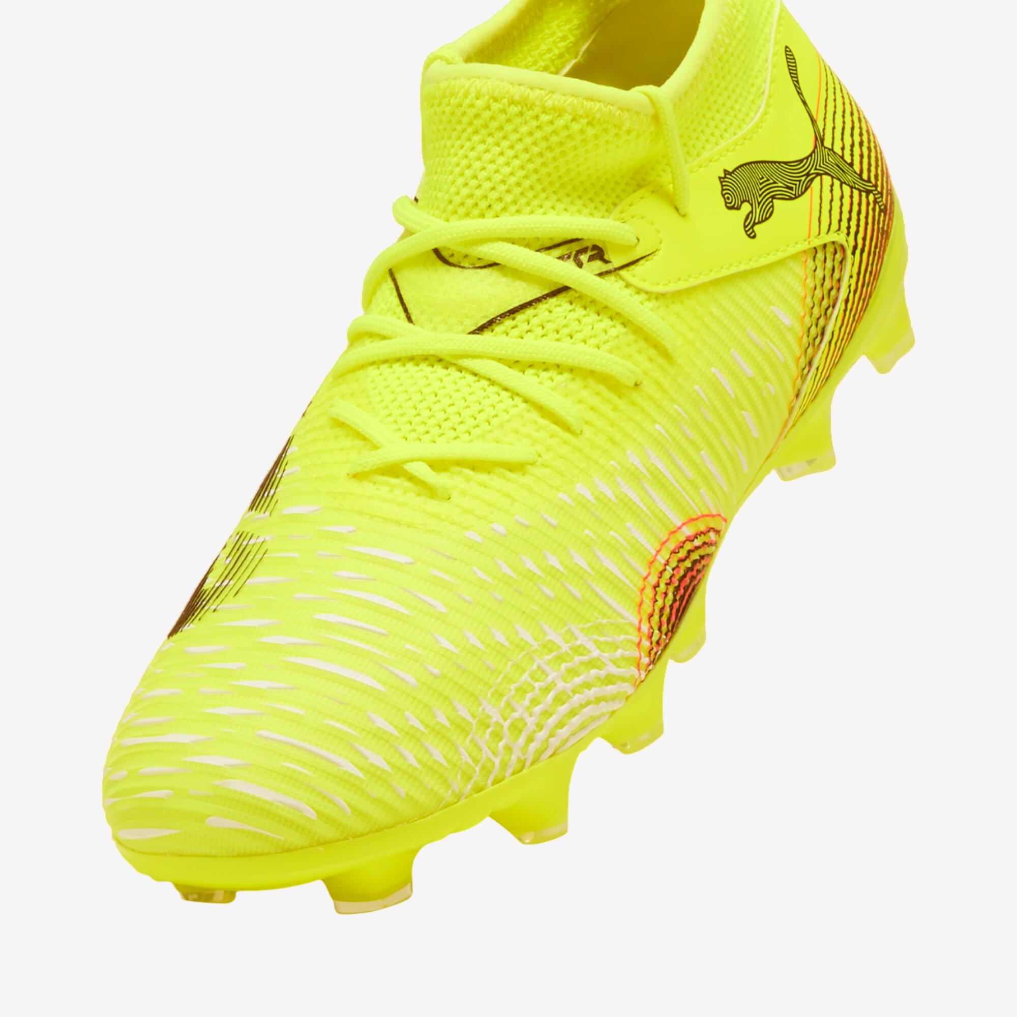 Puma Future 8 Match FG/AG kind voetbalschoenen geel 3/6