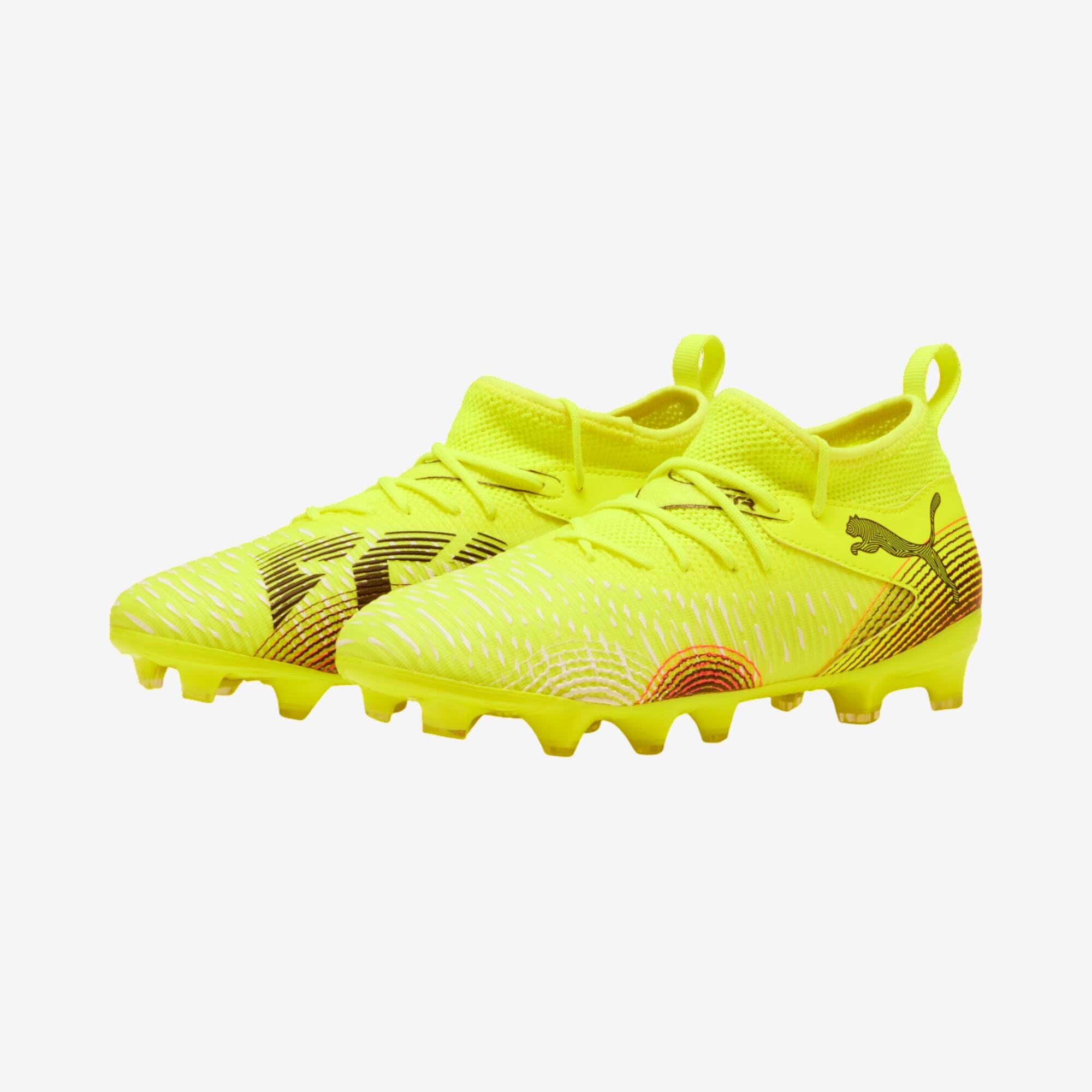 Puma Future 8 Match FG/AG kind voetbalschoenen geel 2/6