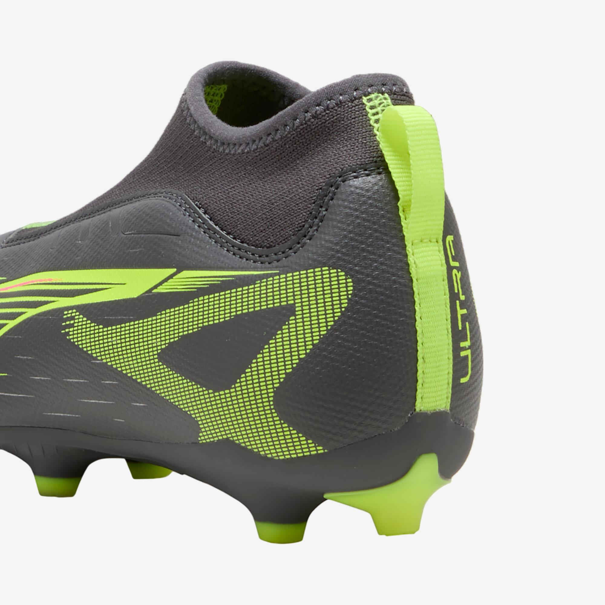 Puma Ultra 5 Match Laceless FG/AG kind voetbalschoenen zonder veters grijs 4/6