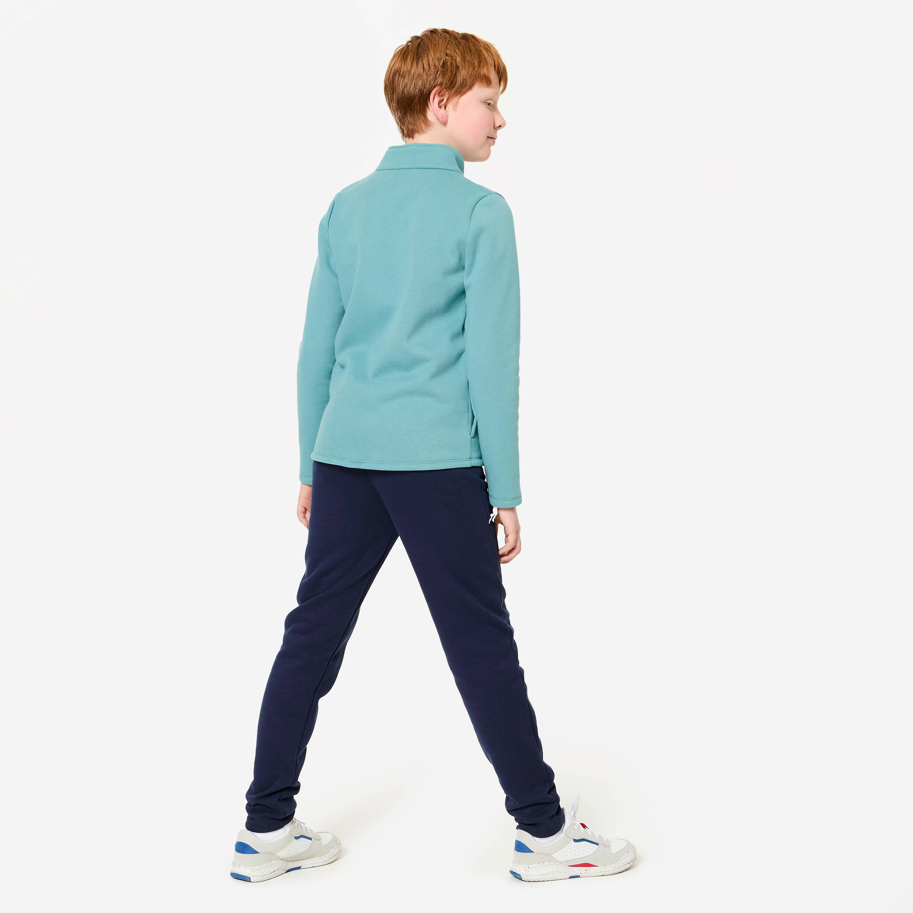Kids' Warm Zip-Up Tracksuit - Blue/Dark Blue -  4