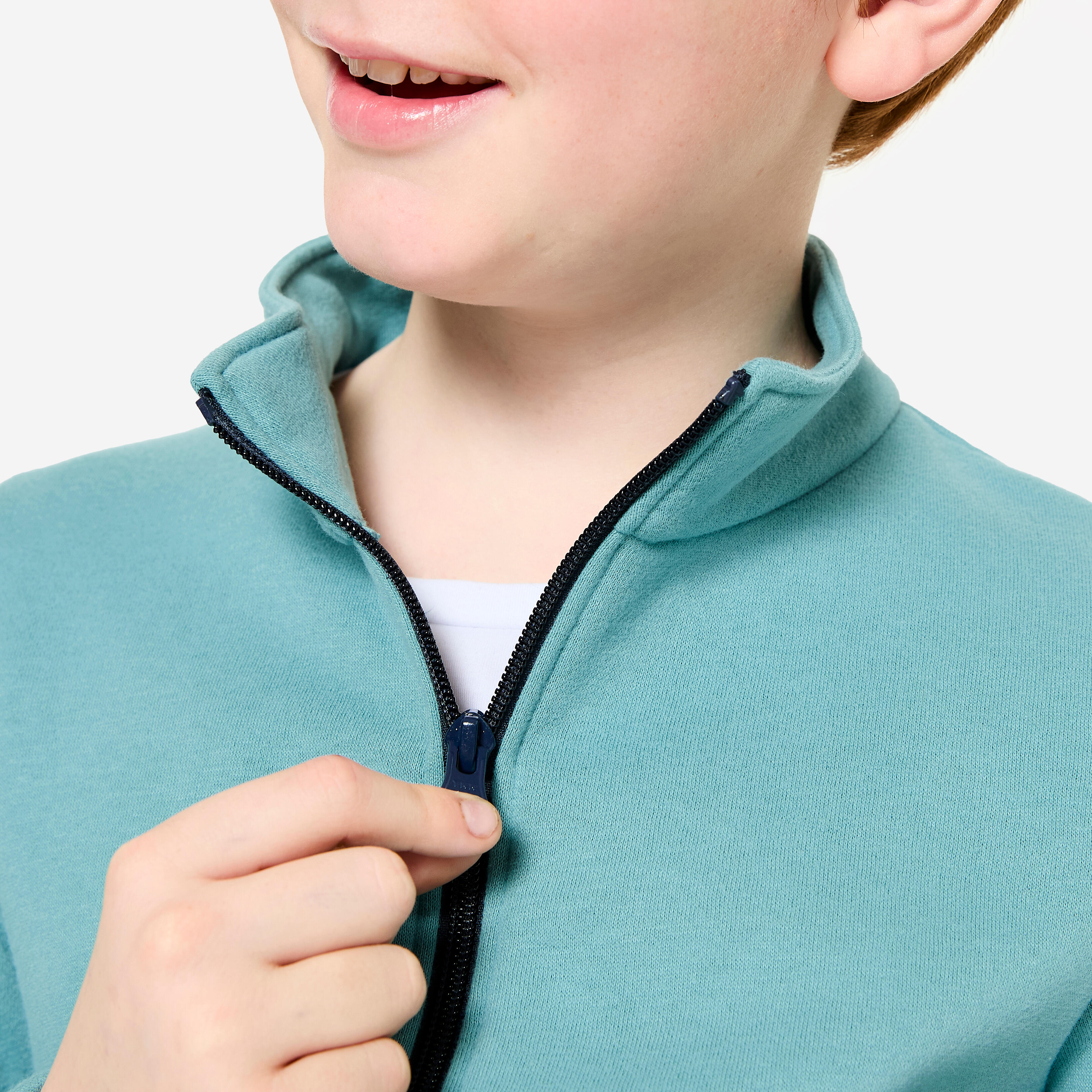 Kids' Warm Zip-Up Tracksuit - Blue/Dark Blue