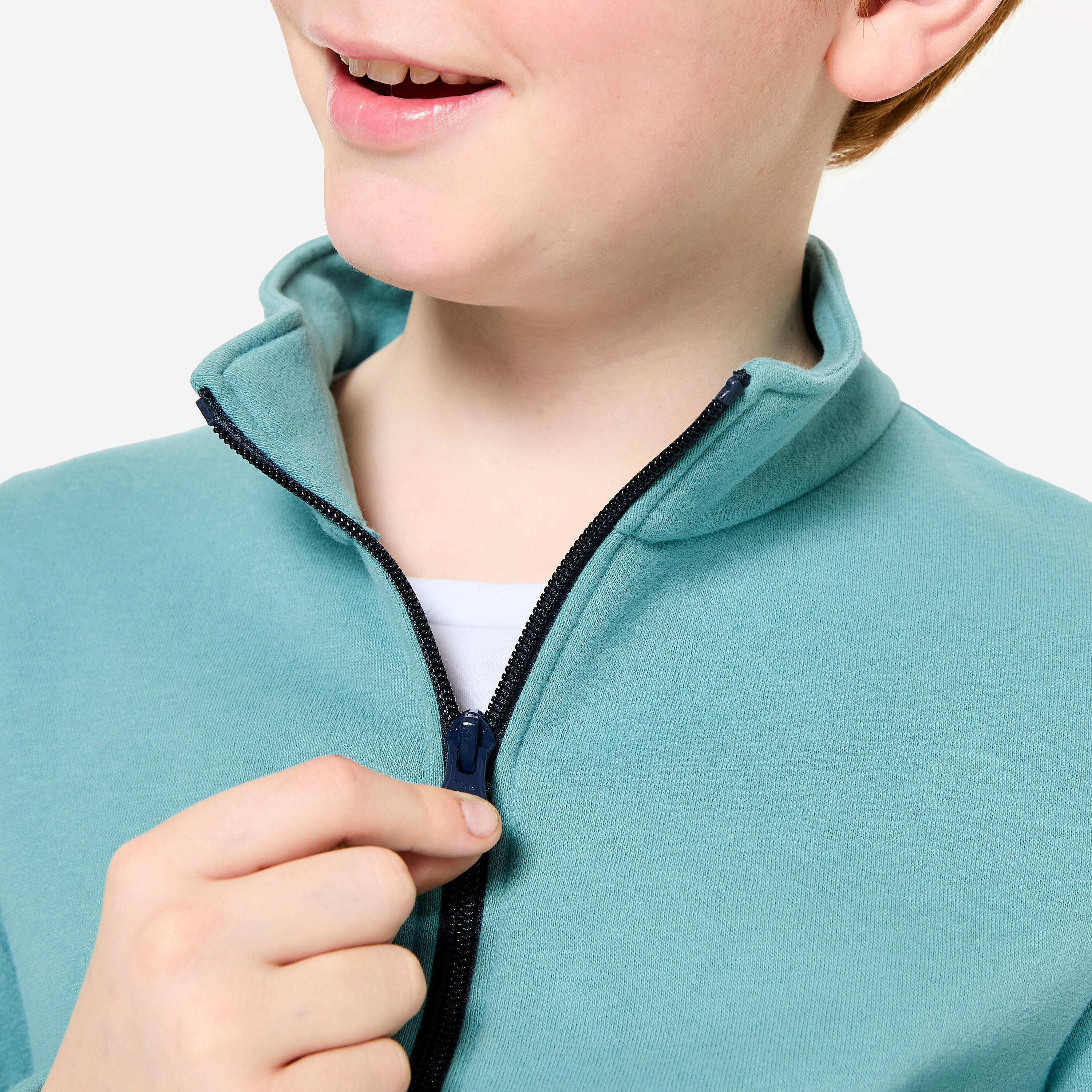 Kids' Warm Zip-Up Tracksuit - Blue/Dark Blue -  3